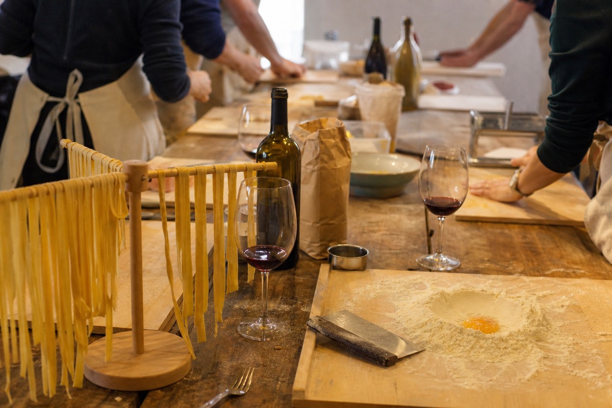 Pasta Cooking Class with Unlimited Wine